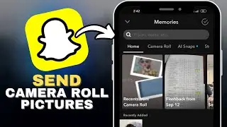 How To Send Camera Roll Pictures As Snaps On Snapchat in SECONDS!