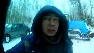 Т 130-дорога по вырубам.......часть 1