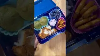 Chicken & Muffins for Nova’s Lunch 🍗🌱🫐 #lunchformytoddler #chicken #muffin #17months #bentonoods