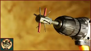 Эта насадка на Шуруповерт тебе точно пригодится. Отличная самоделка для мастерской