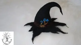 NEEDLE FELTED Witch Hat Time Lapse