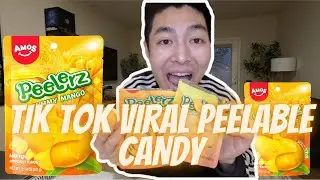 EDIBLE PEELABLE SKIN CANDY | ASMR REVIEW