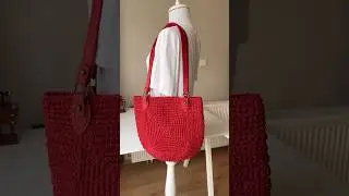 Kağıt ipten harika çanta yapımı kanalımda ❤️ #crochet #crochetbag #paperbag