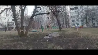 Харьков Салтовка 27 марта 2024 года. БОМБЫ ДОЛЕТАЮТ...ПРИЛЕТЫ!!!