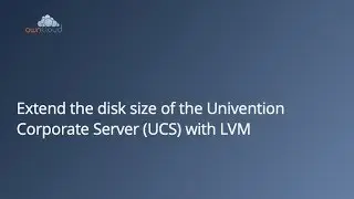 Resize LVM on Univention Corporate Server (UCS)