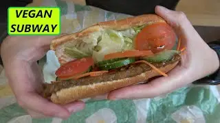 Subway Spicy Vegan Patty - 4K Eating Review