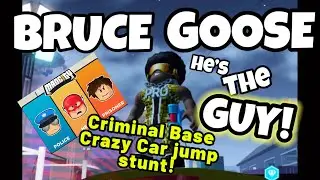 Mad City roblox- new Criminal base car stunt is a banger!
