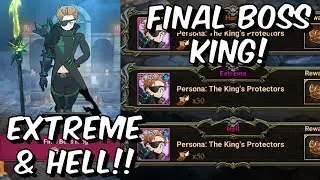 Final Boss King - Extreme & Hell Attempts & Testing! - Seven Deadly Sins: Grand Cross Global