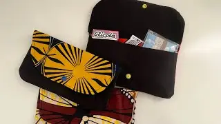 Tutorial pochette con tasche. Cucito creativo per principianti.