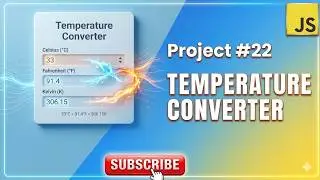 Build a Temperature Converter in JavaScript | Beginner Project 🚀 | 22nd JavaScript Project