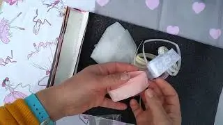 Посылка. Кожзам. Ленты. Для заколок