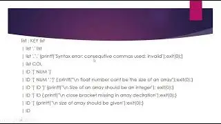 Compi 1-Lex and Yacc Programming Tutorial To Recognize declarative statements in Compiler Design