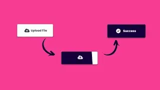 Upload Button With Animation Using HTML , CSS & JS | Animated Upload Button