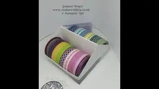 Washi tape holder using Springtime foils DSP Stampin' Up!