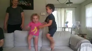 4 Years & 18 Months Visiting Grampy & Grandmas
