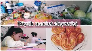 ❌HƏYƏCAN KEÇİRİR AĞLAYIR 😢 / BÖYÜK MARKET ALIŞ-VERİŞİ 🛒 / BULKA SİFARİŞİ 🥐 / #Vlog