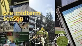 pre-midterm study vlog📚: most productive days, surviving college, friends, cramming exam