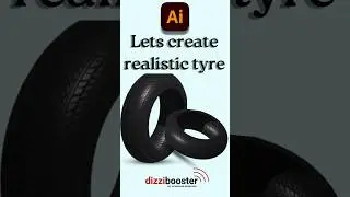Let's make live tyre in Adobe illustrator #adobeillustrator #dizzibooster