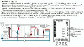 Гидравлические схемы отопления 3.2 3.3 совместной работы 2х котлов с гидроразделителем