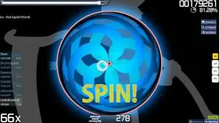 Osu! Bad apple on hard