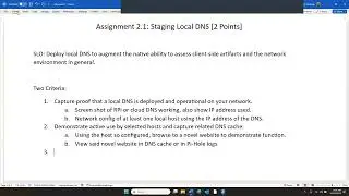CSC443-Mod 2 Assignment Criteria-11 Oct 23