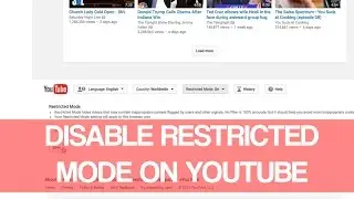 How To Disable Restricted Mode On Youtube 2016