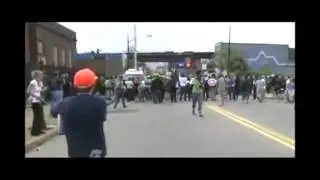 LRAD Long Range Acoustic Device Being Used on a Riot