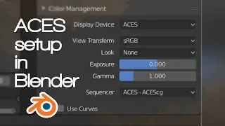 Setup ACES in Blender