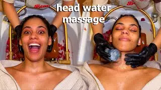 ASMR: Relaxing Head Water Massage Spa!