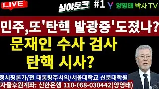 [심야토크] 민주, 또 '탄핵 발광증' 도젔나? 문재인 수사 검사 탄핵 시사?/2024.09.09