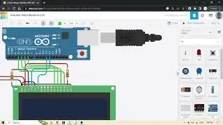 'Hello World' on an LCD Display using Arduino on Tinkercad - LCD Display Arduino Beginner