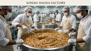 Inside a Pakistani Son Halwa Factory | How Traditional Son Halwa Is Made