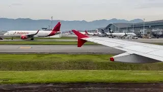 Aterrizaje matutino en Bogota El Dorado Avianca Airbus A320