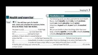 Vocabulary for IELTS Part 3a with anwser key