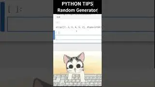 PYTHON RANDOM GENERATOR| RANDOM NUMBER CHOICE FROM ARRAY| PYTHON SHORTS TIPS AND TRICKS