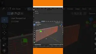 Brick wall modelling in blender - blender short video tutorial