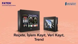 Fatek | HMI | P2 / P5 | Eğitim Serisi - Reçete, İşlem Kayıt, veri Kayıt, Trend
