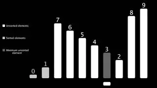 Animation of selection sort algorithm