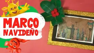 Haz un entretenido marco navideño para fotos