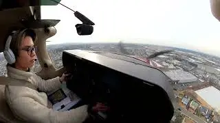 Cessna 182 Landing at Teterboro, NJ