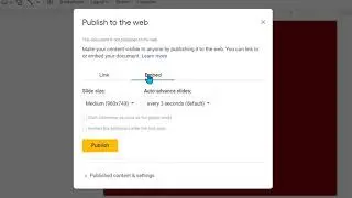 Publish to the Web in Google