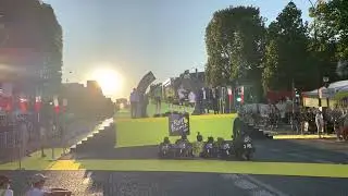 Pogačar, Aert & Vingegaard leader jerseys podium ceremony - Tour de France 2022 (Behind the scenes)