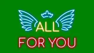 neon Angel wings Green screen 4k video, green screen animation, green screen effects,