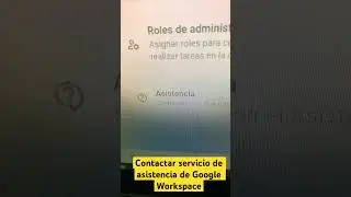 Cómo contactar al servicio de asistencia de Google Workspace. #shorts