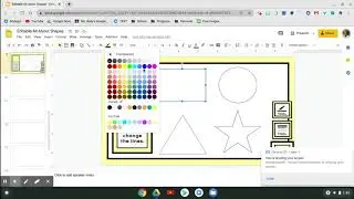 Teaching Kids Google Slides Skills - Shape Border Color and Weight