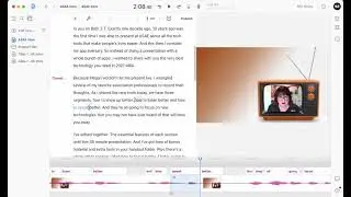 Changing a word with Overdub in Descript