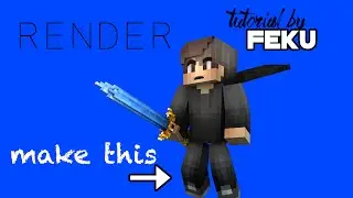 CINEMA 4D Tutoriall | How to do renders for minecraft in 3d