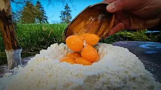The World's Best Pasta with Parmesan and Chicken cooked from scratch outdoors, Relaxing ASMR Video