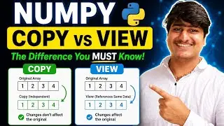 NumPy Copy vs View Explained in 5 Minutes 🔥