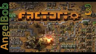 Factorio№3 (AngelBob+Солянка)600% Прохождение (Первое электричество)